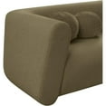 thumbnail image 5 of Pemberly Row Contemporary Boucle Fabric Sofa with Ball Pillow in Olive Green, 5 of 19