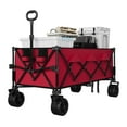 thumbnail image 1 of Towallmark Chariot de Plage Robuste, Chariot Utilitaire Tout-Terrain Pliable avec Roues, Conception Pliable Extra Longue, Comprend des Porte-Gobelets, pour le Sable, le Camping, l'Utilisation Extérieure, 1 of 7
