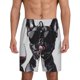 thumbnail image 1 of Fotbe Cool French Bulldog Wine Pantalones Cortos de Pijama para Hombre, Ropa de Dormir, Pantalones de Pijama Cortos para Hombre-Large, 1 of 6