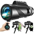 thumbnail image 1 of Monocular Telescopio 80x100 Alta Potencia, Adaptador Smartphone, Trípode, HD para Observación Aves, Caza, Astronomía, Camping, Senderismo, 1 of 6