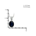 thumbnail image 4 of JewelersClub 2.00 Carat T.G.W. Sapphire And White Diamond Accent Sterling Silver Pendant, 18", 4 of 4