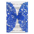 thumbnail image 1 of Jofanza 5X7.3 Inch 20PCS Laser Cut Wedding Invitation Cards with Butterfly and Envelope for Engagement QuinceaÃ±era Party Invitations Card (Royal Blue Glitter), 1 of 4