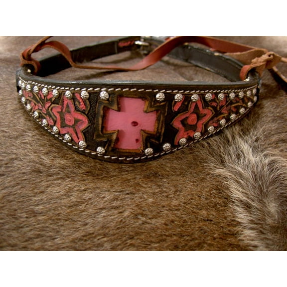 Horse Western Leather Barrel Racing Tack Rodeo Noseband  9999