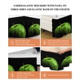 thumbnail image 6 of Green Fruit Ruffle Bed Skirt King Size Berry Drops Black Background Modern Art Adjustable Elastic Dust Bed Skirts Wrap Around Bedskirt Wrinkle Free Easy Fit with 18 Inch Drop, 6 of 8