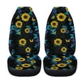 thumbnail image 2 of Xoenoiee Car Seat Covers High Back Design for Front Seats, Butterfly Sunflower Leopard Pattern Universal Fit Vehicle Seat Cushion Protectors for SUV, Pickup Truck, Sedan - Pack of 2, 2 of 6