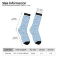 thumbnail image 4 of Goofa French Bulldog Head Printed Men's Crew Socks, Soft Durable Breathable Moisture-Wicking with Odor Control Cotton socks, 4 of 9
