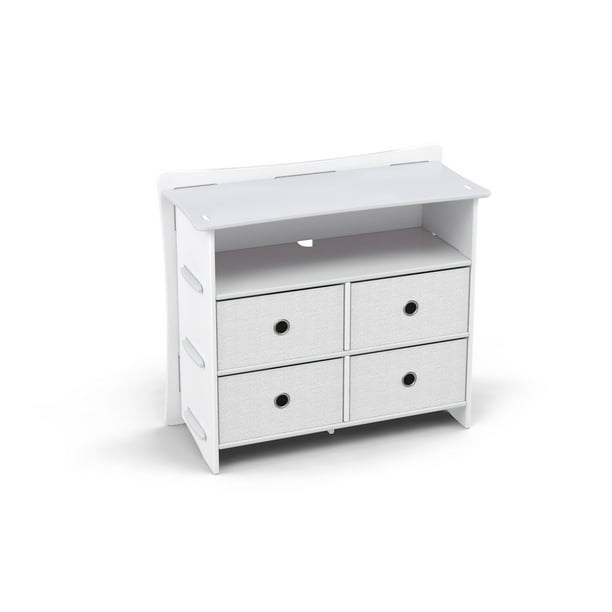 Legare Kids Dresser No Tools Assembly 4 Drawer Classic White Walmart Com Walmart Com