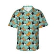 thumbnail image 2 of Xecao Cute French Bulldog print Hawaiian shirt - a stylish short-sleeve button-down for men, perfect for casual beach and tropical outings., 2 of 9