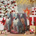 thumbnail image 6 of Naloa Flower White Horse (2) Drawstring Christmas Bags, 3D Xmas Gift Bags, Christmas Wrapping Bags, Xmas Goodie Bags, Treat Pouch Bags, Party Favor Bags-Medium, 6 of 9