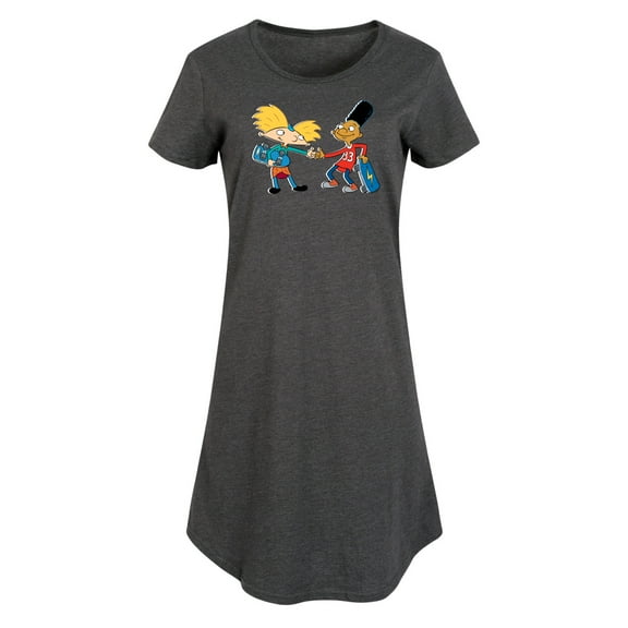 Hey Arnold! - Arnold and Gerald Skateboard - Women's Any Way Dress