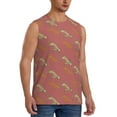 thumbnail image 2 of Uemuo Leopard Print Pattern Men's Sleeveless T-Shirt,Muscle Athletic Tank Top, Moisture-wicking Quick-dry Breathable Classic Tee Top for Gym Run Outdoor Sports-3X-Large, 2 of 8