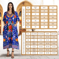 thumbnail image 5 of Miss Lavish London Caftans for Women Summer Ladies Long Kimono Maxi Style Kaftans Everyday Wear Casuals Dresses, Blue, One Size, 5 of 7