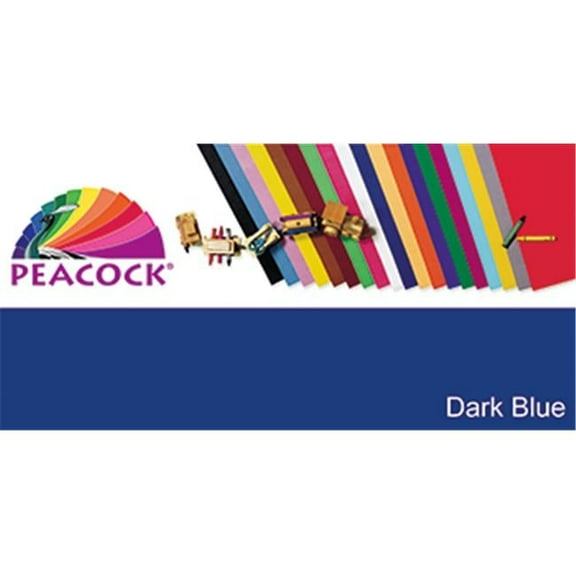 Pacon Corporation Railroad Board 4 Ply Dark Blue 25Ct - Dark Blue