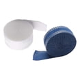 thumbnail image 1 of 2 piezas de cinta para dobladillo con plancha de 1 pulgada x 5,5 yardas, cinta de tela para pantalones para coser Blanco y azul, 1 of 9