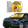 thumbnail image 4 of Windshield Sun Shade Foldable Car Front Window Sunshade For Car Suv Trucks Vans - Best Heat Shield Blocker Visor Cover Blocks Uv Rays And Keeps Your Vehicle Cool-Medium, 4 of 5