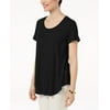 JM Collection Women's Scoop-Neck Top Black Size X-Large