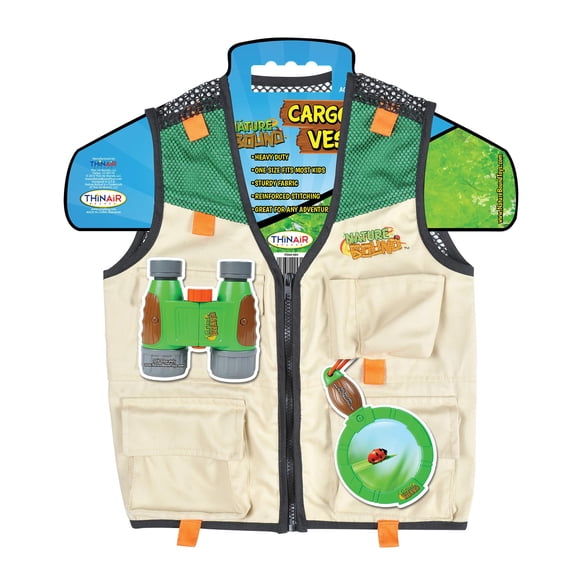 Chaleco cargo Nature Bound para niños con cremallera y 4 bolsillos