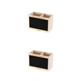 thumbnail image 2 of Bearachild Solid Wood Holder With Grids Home Selected Solid Easy Holder Wood Multiple-layered Use Grids Materials Log Office pizarra de doble rejilla 2piezas, 2 of 6
