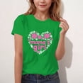 thumbnail image 6 of ITSAME Girls Crewneck T-Shirts Mothers Day Print Short Sleeve Summer Loose Casual Tops Green Size 12-13, 6 of 6