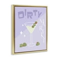thumbnail image 4 of Stupell Industries Dirty Martini Typography Food & Beverage Painting Gold Floater Framed Canvas Art Print Wall Art, 25 x 31, 4 of 10