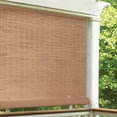 thumbnail image 3 of Radiance Cordless Blinds for Outdoor and Indoors, PVC Window Shades for Porch, Woodgrain, 4' x 6', 3 of 6