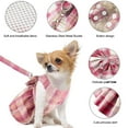 thumbnail image 3 of Falda a cuadros JK para mascotas, correa para el pecho, cuerda de tracción, chaleco para perros y gatos, ropa, 1 ud., 3 of 5