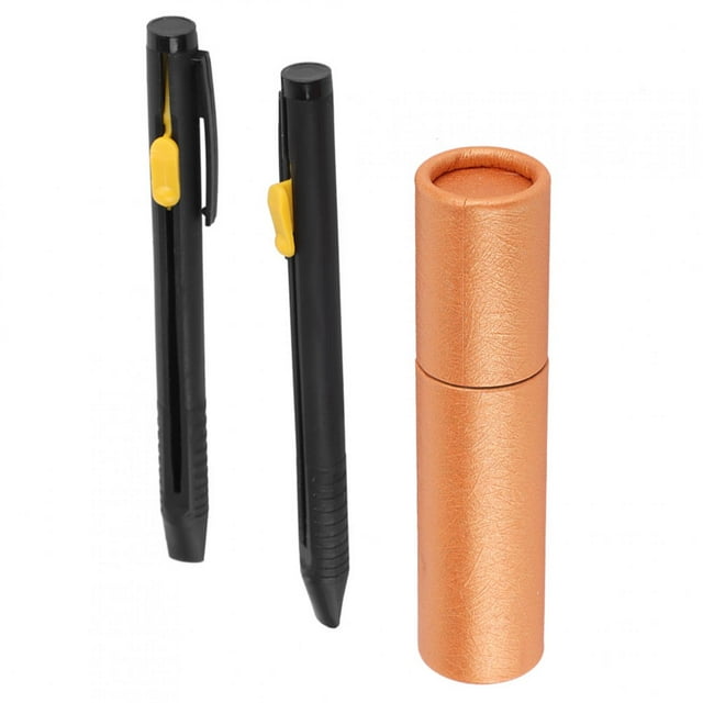 Fabric Marker, Unique Pushing Design Vanishing Pen Pen Holder Design 2Pcs Pen Holder With Leather Fabric Marker For Home