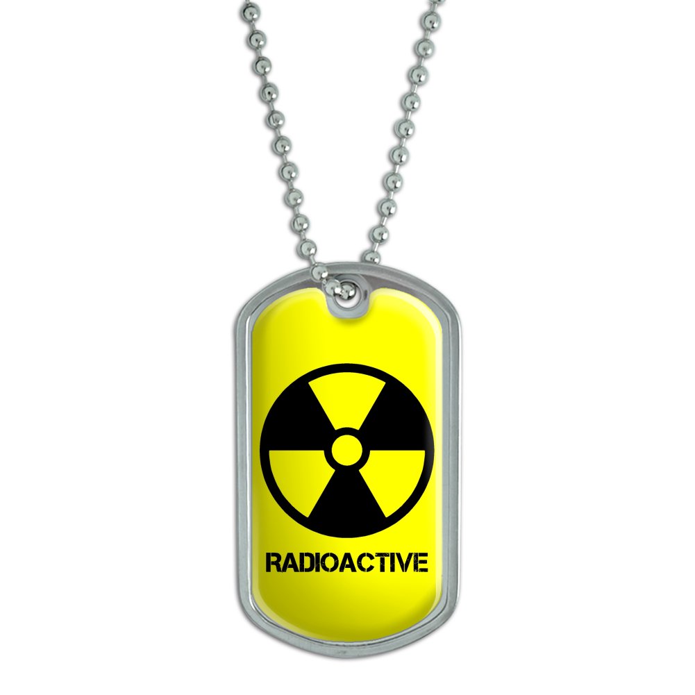 Radioactive Symbol Dog Tag