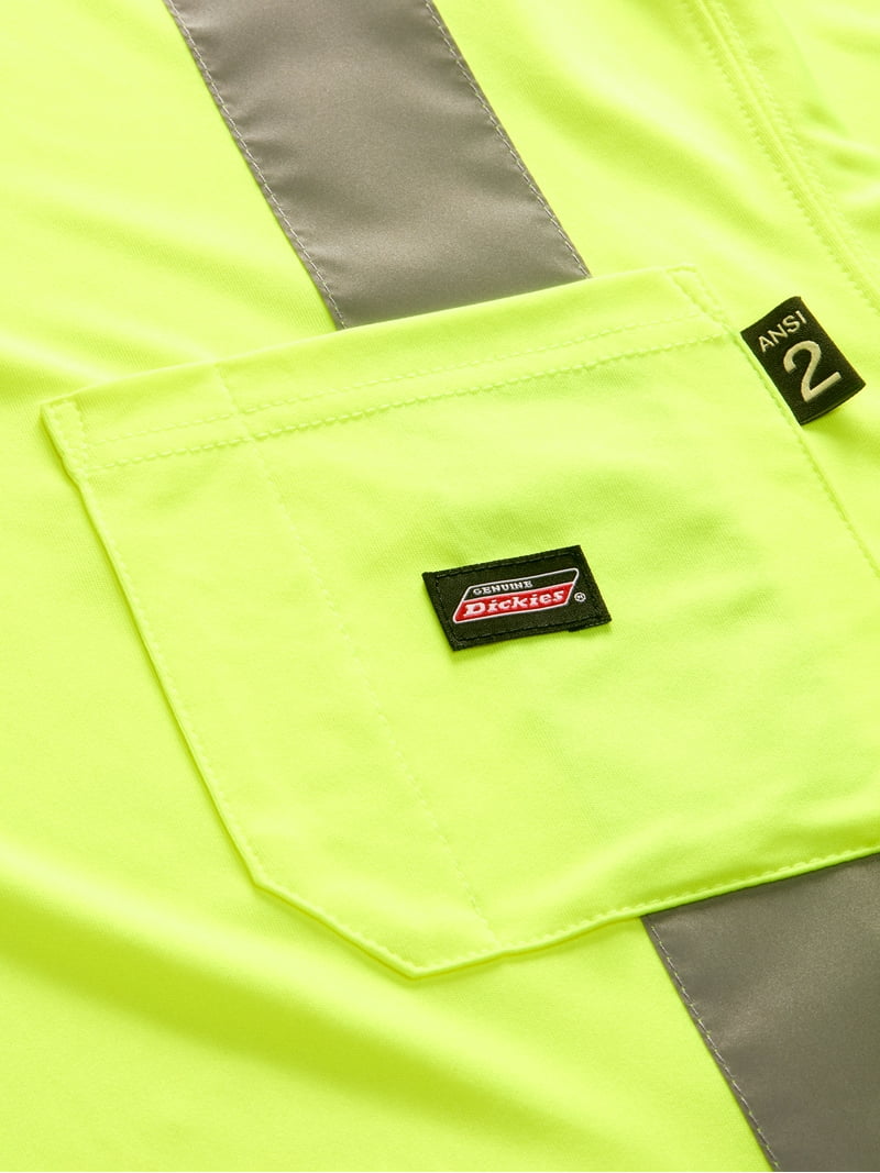 Genuine Dickies Hi-Vis Synthetic Work Vest, 3M Scotchlite