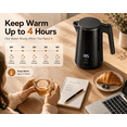 thumbnail image 5 of Electric Kettle, 1L Stainless Steel Tea Kettle with 7 Temperature Presets, 1200W Fast Boil Hot Water Boiler, 4H Keep Warm, Auto Shut-Off & Boil-Dry Protection, BPA-Free, Black, 5 of 9