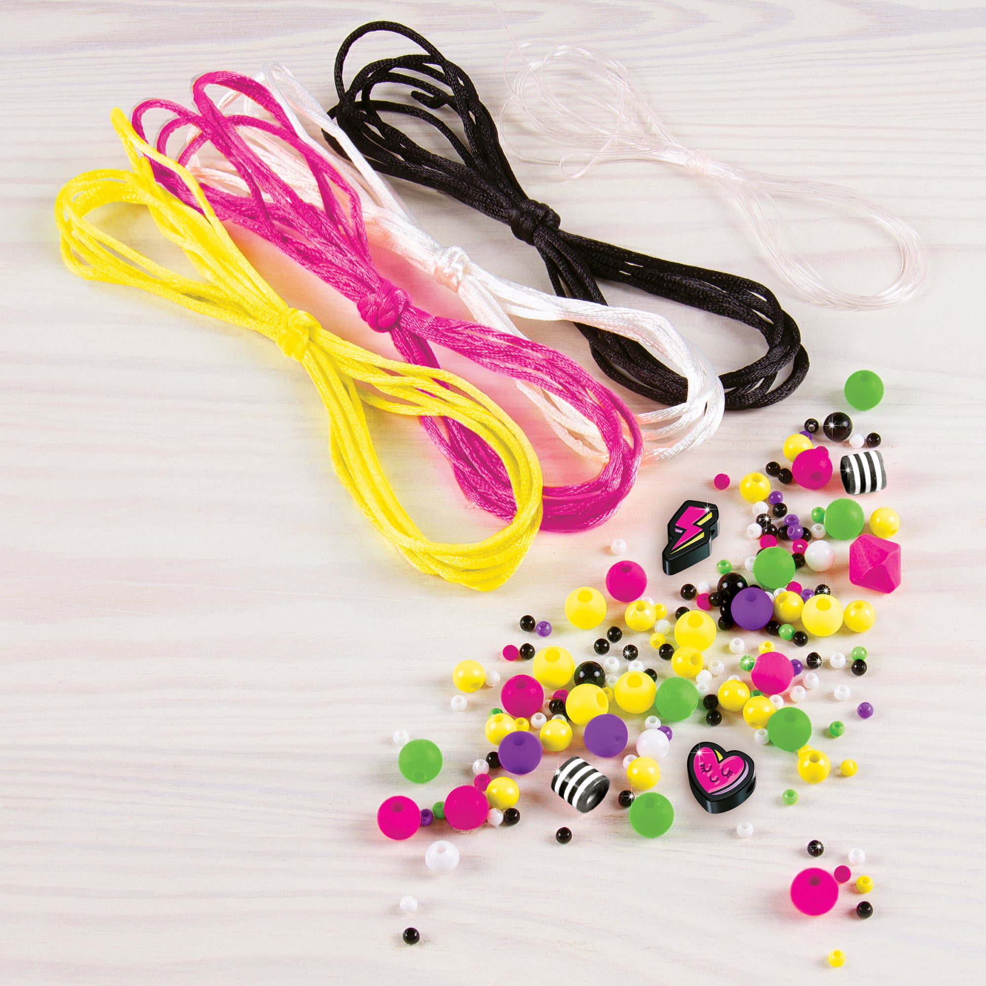 Pink & Black Charm Bracelet Kit, Creepy Cute Cha Cha DIY Bracelet