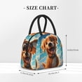 thumbnail image 2 of Daiia Blue Sky Cute Dog Pattern Lunch Bag , Insulated Lunch Box, Small Leakproof Cooler Food Lunch Containers Reusable High Capacity Lunch Tote Bags-One Size, 2 of 6