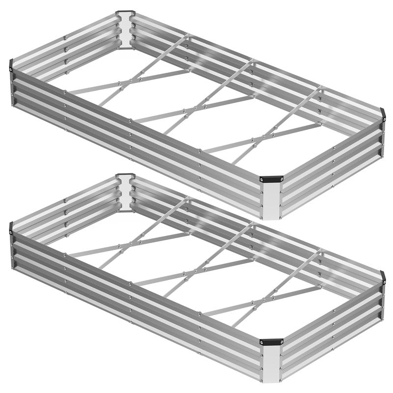 Raised garden bed 48x24x30-inch elevated wood planter boxes