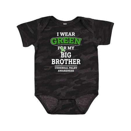 

Inktastic I Wear Green for My Big Brother for Cerebral Palsy Gift Baby Boy or Baby Girl Bodysuit