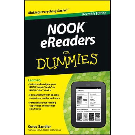 Pre-Owned NOOK eReaders For Dummies (Paperback) 1118440447 9781118440445