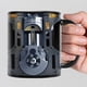 thumbnail image 5 of Bewildely Taza de cerámica elegante para amantes de la tecnología de aislamiento Taza de ABS sin BPA Tazas de boca ancha Teteras uno, 5 of 6