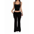 thumbnail image 2 of Conjuntos de 2 Piezas para Mujer, Conjuntos de Estar por Casa, Camisetas Sin Mangas, Pantalones Anchos y Chándales Negro M, 2 of 7