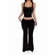 thumbnail image 2 of Conjuntos de 2 Piezas para Mujer, Conjuntos de Estar por Casa, Camisetas Sin Mangas, Pantalones Anchos y Chándales Negro L, 2 of 7