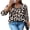 Blue Leopard, variant on Tops for Women 3/4 Length Sleeve V Neck Lightweight Business Casual Blouses Spring Summer Work Outfits