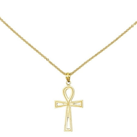 14kt Yellow Gold Ankh Cross Charm