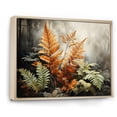 thumbnail image 2 of Designart "Reflecting Amber Hues in Ferns" Floral Floater Framed Canvas Print, 2 of 7