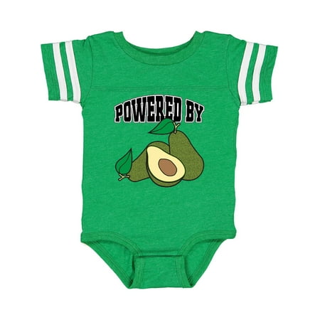 

Inktastic Avocado Powered by Avocados Gift Baby Boy or Baby Girl Bodysuit