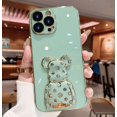 thumbnail image 1 of Funda de teléfono con soporte chapado de lujo para iPhone 14, 13, 12, 11 Pro, 14Pro, 13Pro, Max, X, XR, XS, X, S Max, 8, 7 Plus, SE, 2020, 2022 Fivean unisex, 1 of 2