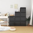 thumbnail image 4 of 17.8" D Black File Cabinet, 2 Drawer File Cabinets with Lock, Small Metal Vertical Filing Cabinets for Home Office, Locking File Cabinet for Letter/Legal/A4/F4 Size, Assemble Required, 4 of 8