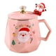 thumbnail image 1 of Taza de café navideña, taza de cerámica para café, leche, taza para beber, vajilla ligera rosa, 1 of 9