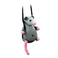 thumbnail image 1 of Possum Car Charm, Funny Cool Car Mirror Decor Hanging Cute Hanging Ornament Handmade Knitted Possum Car Hanging Decoration Cute Screaming Opossum Mirror Accessory Decor, 1 of 7
