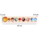 thumbnail image 4 of Placa A Juego De Ocho Planetas Rompecabezas educativo con placa de emparejamiento de madera para regalo de bebés y niños (B) Likrtyny libre de BPA, 4 of 9
