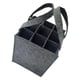 thumbnail image 2 of Bolsa portabotellas con divisor, soporte de almacenamiento, bolsa de embalaje, bolsa de comestibles, bolsa de botella para boda, regalo, aniversario gris claro y Soledad Bolsas para botellas, 2 of 8