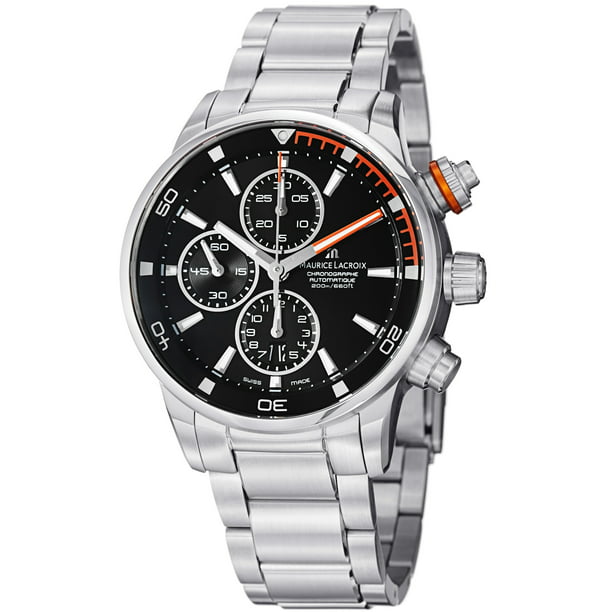 Maurice Lacroix - Maurice Lacroix Pontos S Black Dial Stainless Steel ...