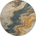 thumbnail image 2 of Addison Rugs Mayfield Premium Machine Washable Transitional Abstract Linen Round Rug, 8' x 8', 2 of 6